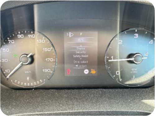 Gear stick in drive