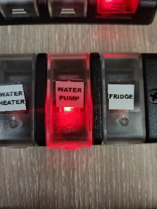 Water pump switch