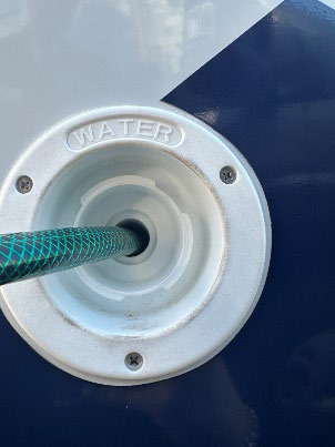 Water hose connection
