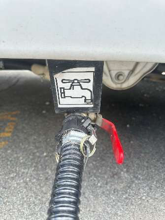 Hose attached