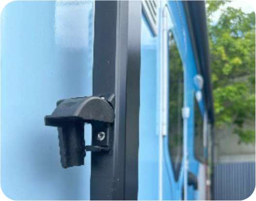 Awning catch released