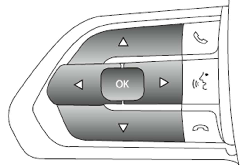 Steering wheel buttons Fig. 8