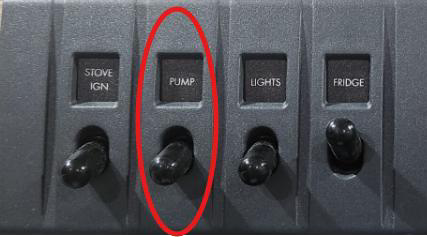 Water pump switch