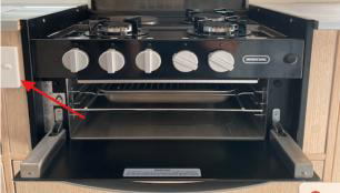 Electric hob switch
