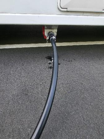 Hose attached