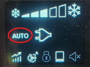 Fridge AUTO display