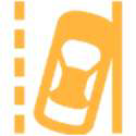 Lane departure alert light