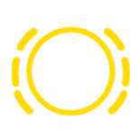 Brake pad warning light