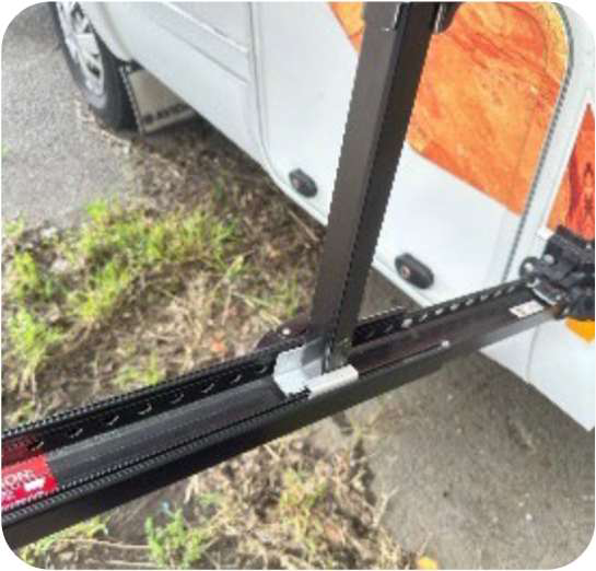 Rafter arms locked
