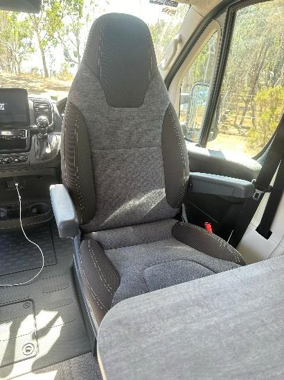 Swivel chair turned